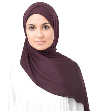 Amaranth Purple Viscose Woven Hijab-HIJABS-InEssence-Regular 27"x70"-MeHijabi.com