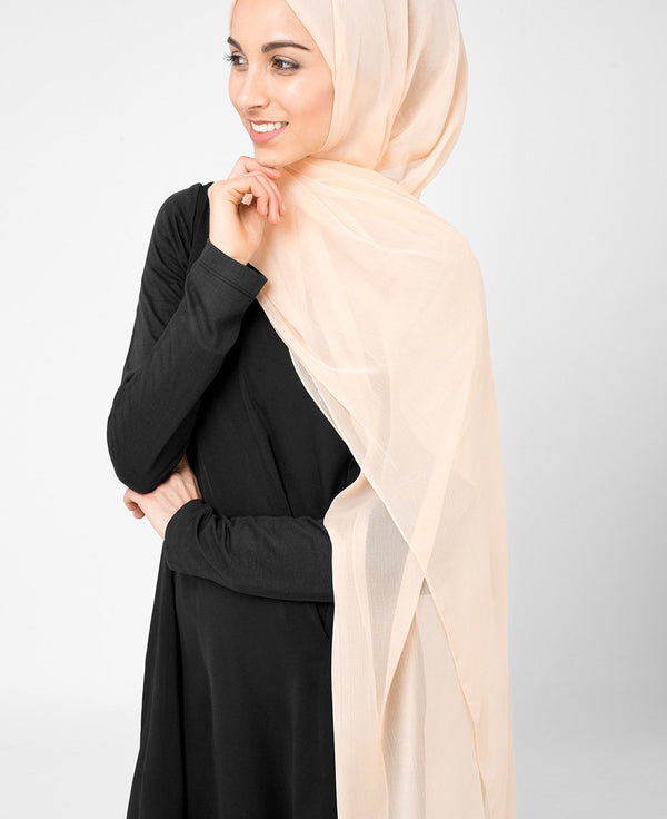 Amberlight Orange Chiffon Hijab-HIJABS-InEssence-Regular 27"x70"-MeHijabi.com