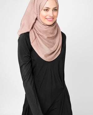 Beaver Fur Beige Viscose Hijab-HIJABS-InEssence-Regular 27"x70"-MeHijabi.com