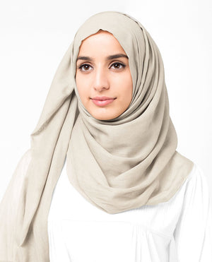 Turtledove Cotton Voile Hijab-HIJABS-InEssence-Regular 27"x70"-MeHijabi.com