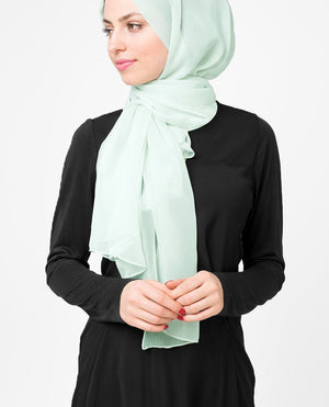 Glacier Grey Chiffon Hijab-HIJABS-InEssence-Maxi 40"x70"-MeHijabi.com