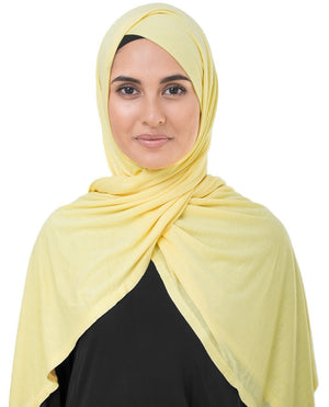 Goldfinch Yellow Jersey Hijab-HIJABS-InEssence-Regular 27"x70"-MeHijabi.com