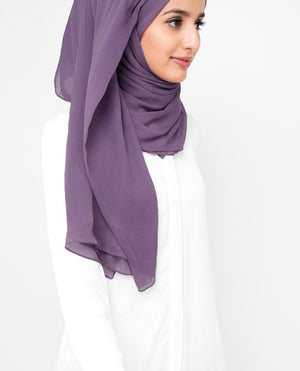 Grape Compote Chiffon Hijab-HIJABS-InEssence-Maxi 40"x70"-MeHijabi.com