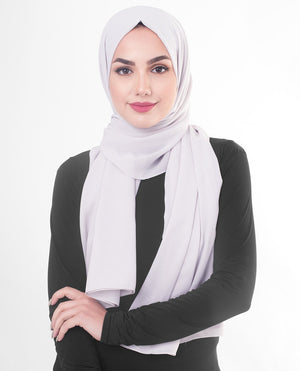 Lilac Hint Georgette Hijab-HIJABS-InEssence-Maxi 40"x70"-MeHijabi.com
