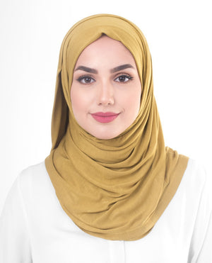 Olive Oil Jersey Hijab-HIJABS-InEssence-Maxi 40"x70"-MeHijabi.com