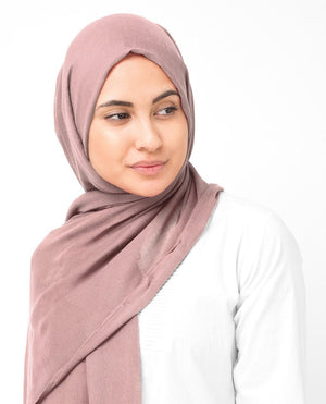 Pale Mauve Viscose Woven Hijab-HIJABS-InEssence-Maxi 40"x70"-MeHijabi.com