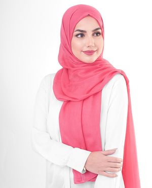 Paradise Pink Viscose Woven Hijab-HIJABS-InEssence-Maxi 40"x70"-MeHijabi.com