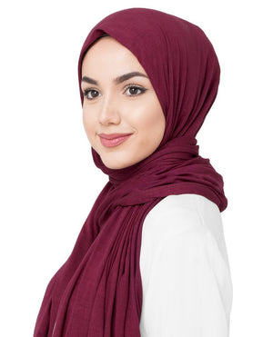 Rumba Red Jersey Hijab-HIJABS-InEssence-Maxi 40"x70"-MeHijabi.com