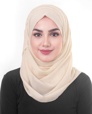 Sandshell Viscose Woven Hijab-HIJABS-InEssence-Regular 27"x70"-MeHijabi.com