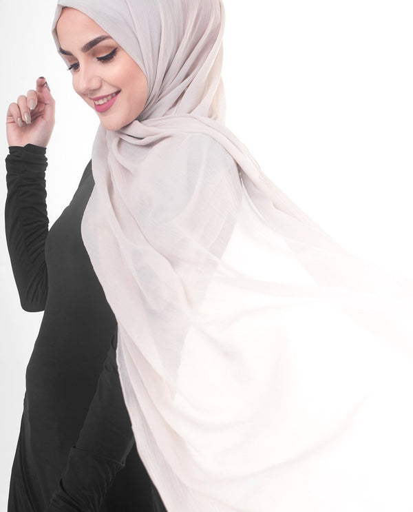 Silver Cloud Chiffon Hijab-HIJABS-InEssence-Regular 27"x70"-MeHijabi.com