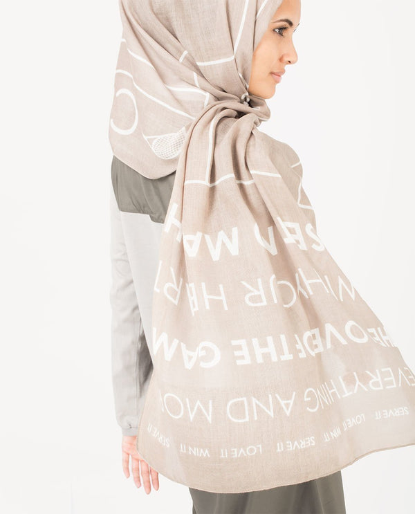 Zinc and White Hijab-HIJABS-Route 01-Maxi 40"x70"-MeHijabi.com