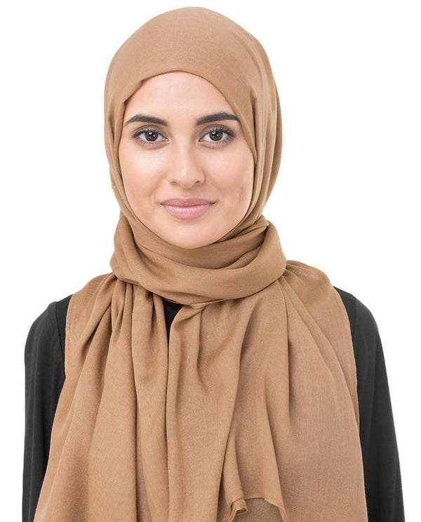 Macaroon Viscose Woven Hijab-HIJABS-InEssence-Regular 27"x70"-MeHijabi.com