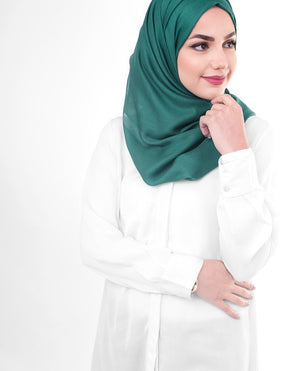 Alpine Green Viscose Woven Hijab-HIJABS-InEssence-Regular 27"x70"-MeHijabi.com