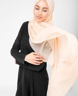 Amberlight Orange Chiffon Hijab-HIJABS-InEssence-Regular 27"x70"-MeHijabi.com