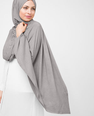 Ash Viscose Jersey Hijab-Hijabs-InEssence-Regular 27"x70"-MeHijabi.com