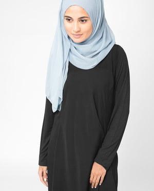 Ashley Blue Chiffon Hijab-HIJABS-InEssence-Maxi 40"x70"-MeHijabi.com