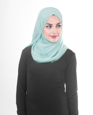 Blue Glow Chiffon Hijab-HIJABS-InEssence-Maxi 40"x70"-MeHijabi.com