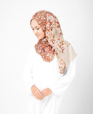 Bone Brown Hijab-HIJABS-Simplicity-Regular 27"x70"-MeHijabi.com