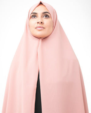 Bridal Rose Georgette Hijab-HIJABS-InEssence-Regular 27"x70"-MeHijabi.com