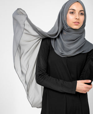 Castlerock Grey Chiffon Hijab-HIJABS-InEssence-Regular 27"x70"-MeHijabi.com