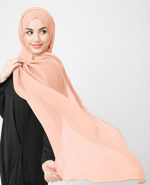 Evening Sand Chiffon Hijab-HIJABS-InEssence-Maxi 40"x70"-MeHijabi.com