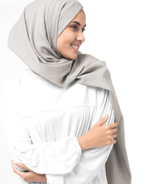 Ash Cotton Voile Hijab-HIJABS-InEssence-Regular 27"x70"-MeHijabi.com