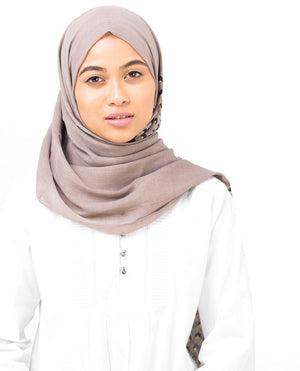 Griffin & Medieval Grey Yellow Hijab-HIJABS-InEssence-Regular 27"x70"-MeHijabi.com