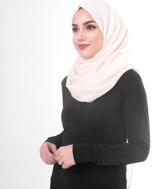 Pale Dogwood Cotton Voile Hijab-HIJABS-InEssence-Regular 27"x70"-MeHijabi.com