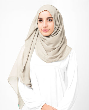 Turtledove Cotton Voile Hijab-HIJABS-InEssence-Maxi 40"x70"-MeHijabi.com