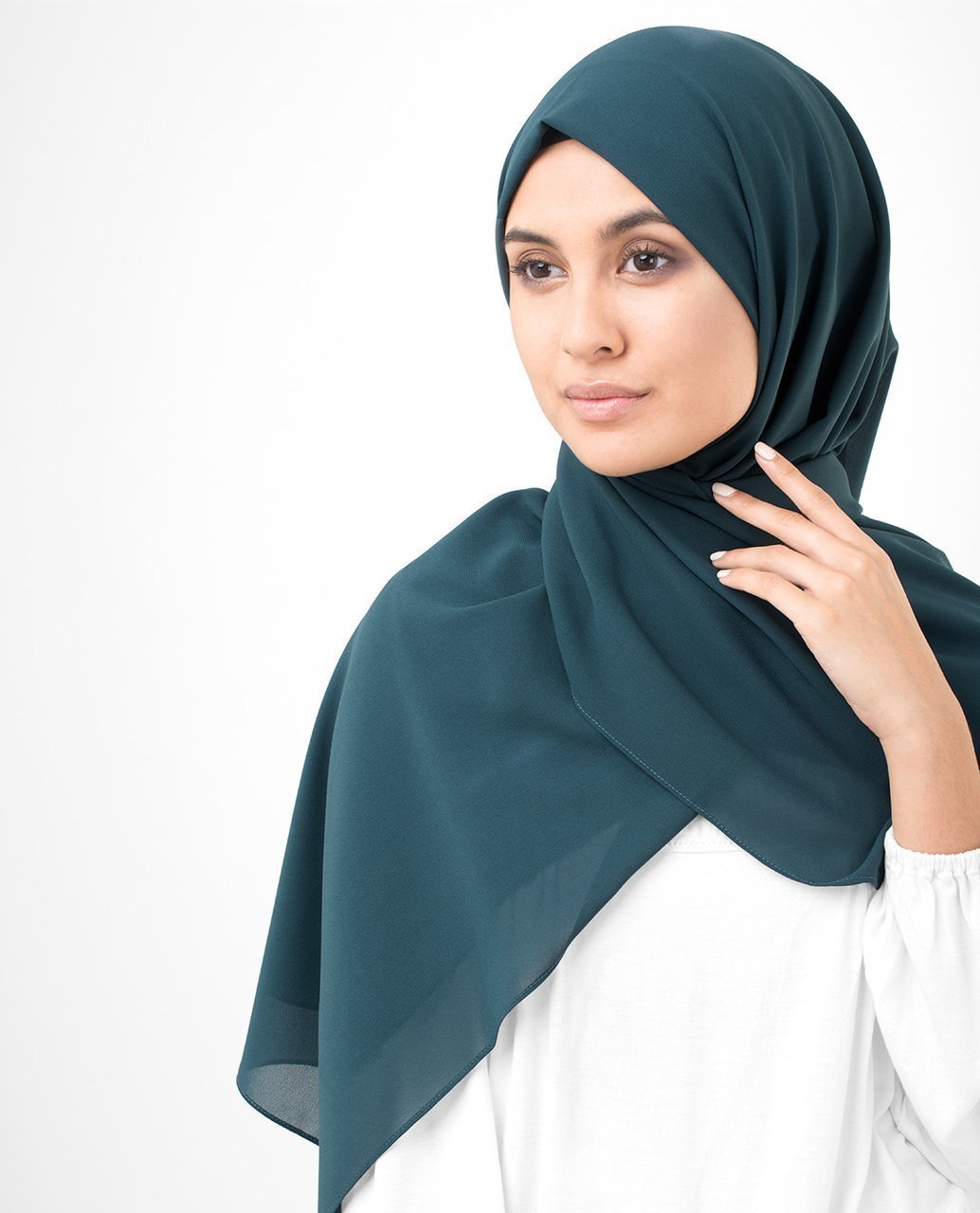 Dark Slate Blue Georgette Hijab