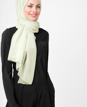 Fairest Jade Chiffon Hijab-HIJABS-InEssence-Regular 27"x70"-MeHijabi.com