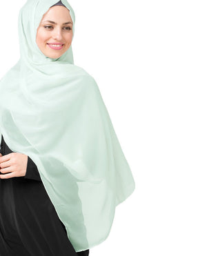 Glacier Grey Chiffon Hijab-HIJABS-InEssence-Regular 27"x70"-MeHijabi.com