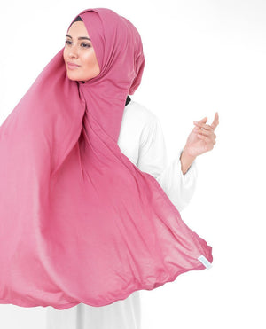 Honeysuckle Pink Jersey Hijab-HIJABS-InEssence-Maxi 40"x70"-MeHijabi.com