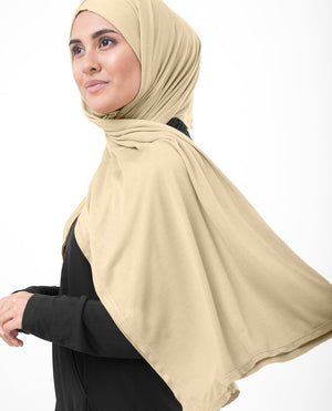 Latte Jersey Hijab-HIJABS-InEssence-Maxi 40"x70"-MeHijabi.com