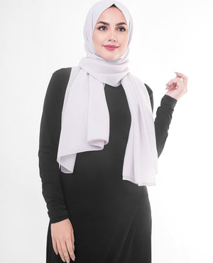 Lilac Hint Georgette Hijab-HIJABS-InEssence-Regular 27"x70"-MeHijabi.com