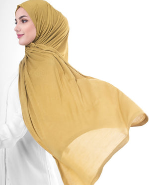 Olive Oil Jersey Hijab-HIJABS-InEssence-Regular 27"x70"-MeHijabi.com