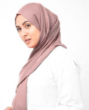Pale Mauve Viscose Woven Hijab-HIJABS-InEssence-Regular 27"x70"-MeHijabi.com