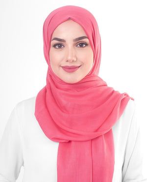 Paradise Pink Viscose Woven Hijab-HIJABS-InEssence-Regular 27"x70"-MeHijabi.com