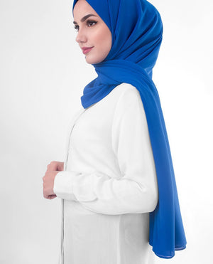 Princess Blue Georgette Hijab-HIJABS-InEssence-Maxi 40"x70"-MeHijabi.com