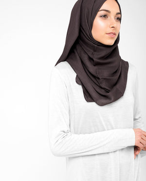 Raisin Purple Viscose Woven Hijab-HIJABS-InEssence-Regular 27"x70"-MeHijabi.com