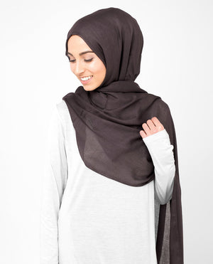 Raisin Purple Viscose Woven Hijab-HIJABS-InEssence-Maxi 40"x70"-MeHijabi.com