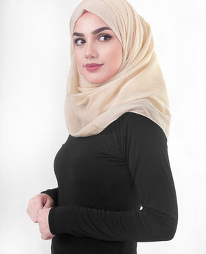 Sandshell Viscose Woven Hijab-HIJABS-InEssence-Regular 27"x70"-MeHijabi.com