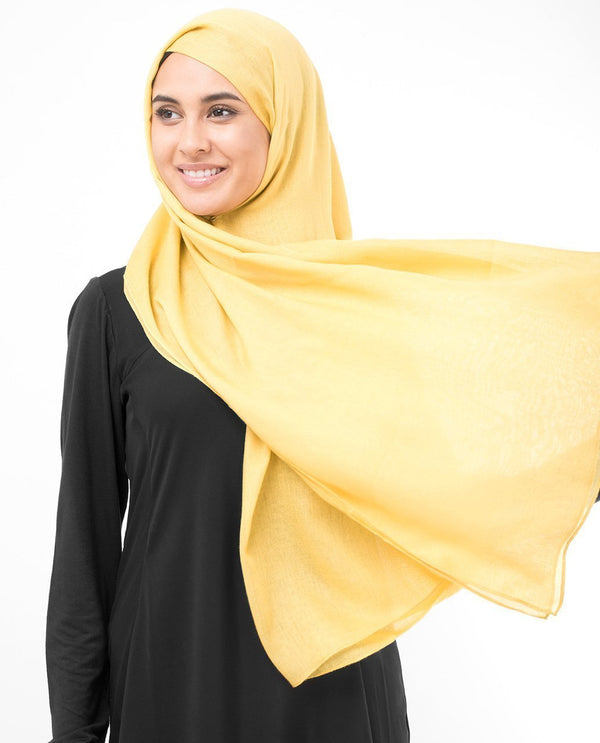Sunset Gold Viscose Woven Hijab-HIJABS-InEssence-Maxi 40"x70"-MeHijabi.com