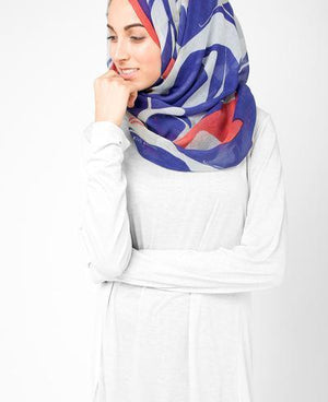 True Blue White Hijab-HIJABS-InEssence-Maxi 40"x70"-MeHijabi.com