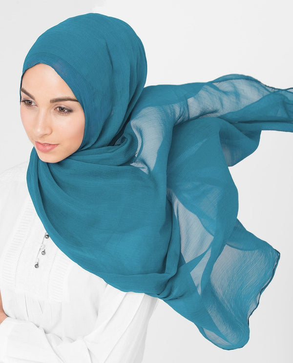 Turkish Tile Chiffon Hijab-HIJABS-InEssence-Regular 27"x70"-MeHijabi.com