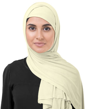 Turtledove Beige Jersey Hijab-HIJABS-InEssence-Regular 27"x70"-MeHijabi.com