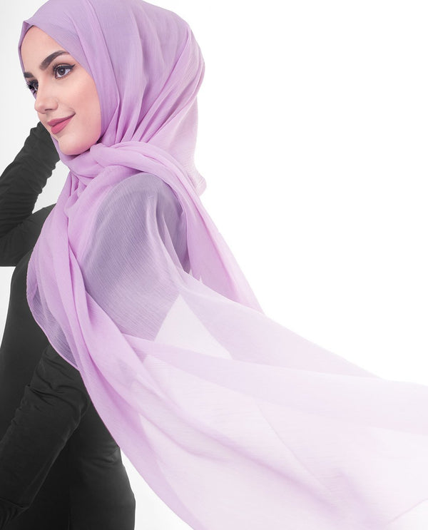 Violet Tulle Chiffon Hijab-HIJABS-InEssence-Regular 27"x70"-MeHijabi.com