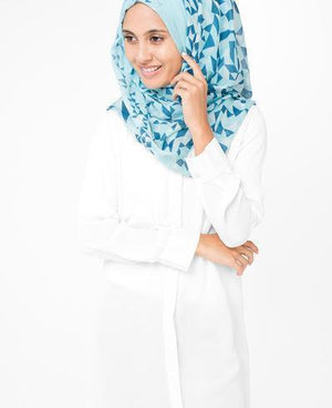 White Plume Hijab-HIJABS-Route 01-Regular 27"x70"-MeHijabi.com