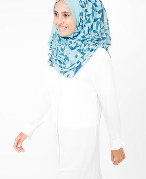 White Plume Hijab-HIJABS-Route 01-Maxi 40"x70"-MeHijabi.com